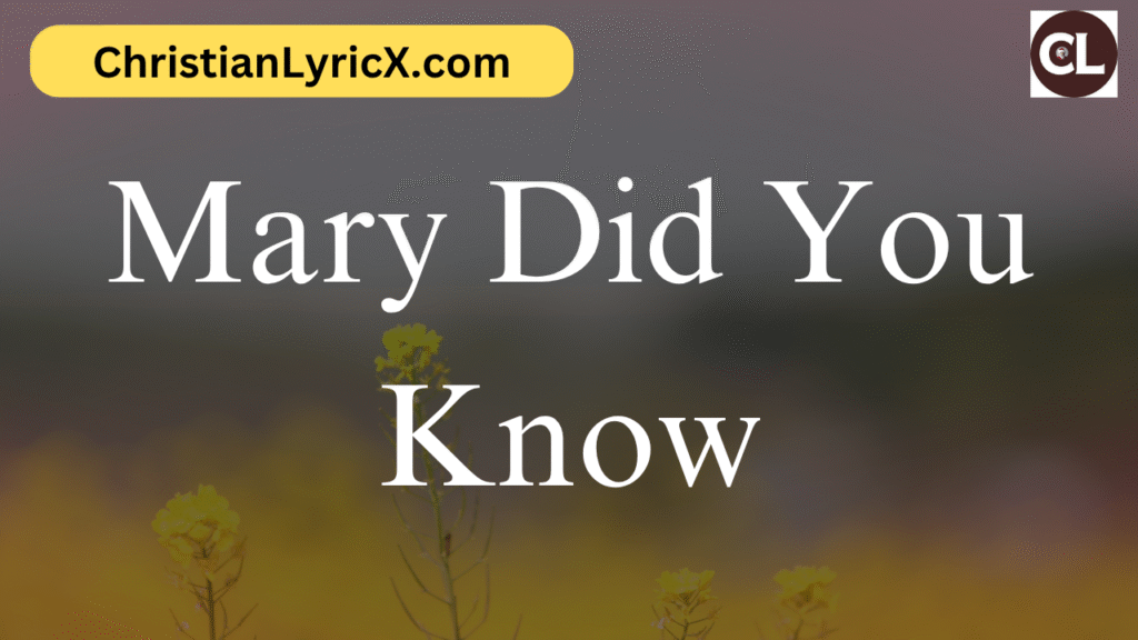 Mary Did You Know