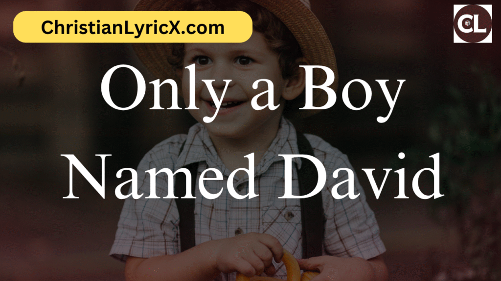 Only a Boy Named David
